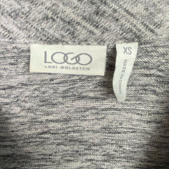 LOGO by Lori Goldstein Sweater Jacket Oversized Size XS Style A266500 Shacket - Picture 5 of 12